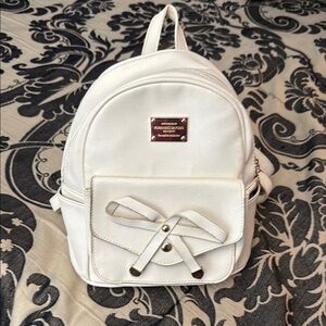 Cream Huanyingshiyong Mini Backpack